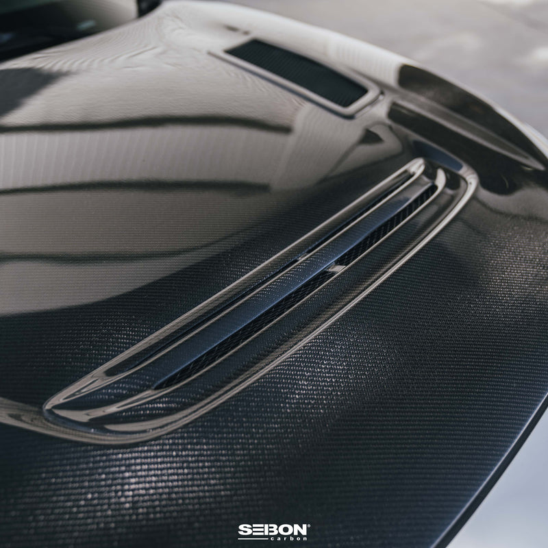 SEIBON GT-Style Double-Sided Carbon Fiber Hood - 2023+ Honda Civic Type R (FL5)