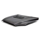 SEIBON RR-Style Carbon Fiber Hood - 2022-2023 Toyota Tundra - alternate view 1