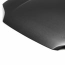 SEIBON OE-Style Hood - 1992-1995 Honda Civic 2DR/3DR - Matte Dry Carbon Fiber - alternate view 2