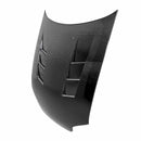 SEIBON TS-Style Carbon Fiber Hood - 1992-1995 Honda Civic 2DR/3DR - alternate view 1