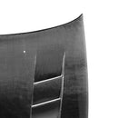 SEIBON TS-Style Carbon Fiber Hood - 1992-1995 Honda Civic 2DR/3DR - alternate view 2