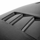 SEIBON TS-Style Carbon Fiber Hood - 1992-1995 Honda Civic 2DR/3DR - alternate view 3