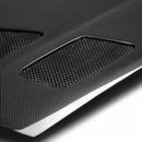 SEIBON TR-Style Carbon Fiber Hood - 1993-1998 Toyota Supra - alternate view 3
