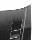 SEIBON TS-Style Carbon Fiber Hood - 1996-1998 Honda Civic - alternate view 3