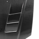 SEIBON TS-Style Carbon Fiber Hood - 1999-2000 Honda Civic - alternate view 1