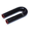 HPS Performance Silicone Elbow - 180 Degree – Length 4-1/2", 4-ply Polyester, 350F | HTSEC180-087-BLK