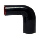 HPS Performance Silicone Elbow Reducer - 90 Degree – Length 5", 4-ply Polyester, 350F | HTSER90-050-075-BLK - HTSER90-050-075-BLK