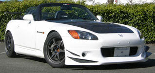J's Racing Twin Canards - 00-09 Honda S2000 w/ J's Half Spoiler Application