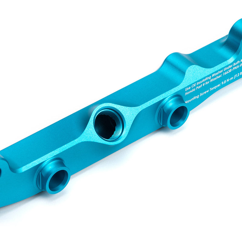 K-Series Fuel Rail in Satin Teal Finish