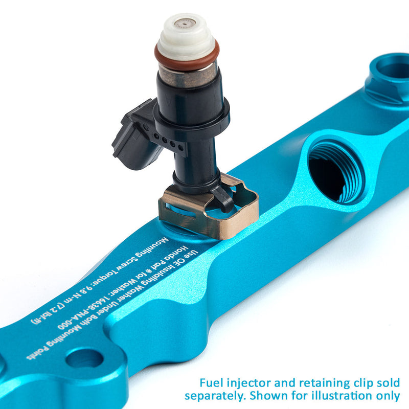 K-Series Fuel Rail in Satin Teal Finish