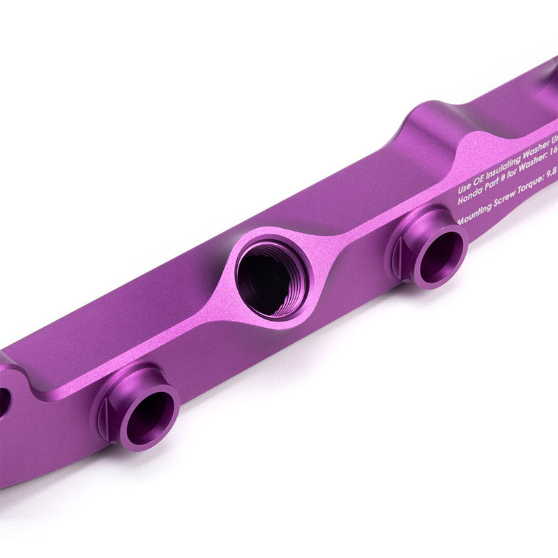 K-Series Fuel Rail in Satin Purple Finish