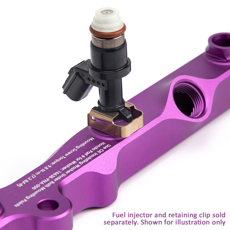 K-Series Fuel Rail in Satin Purple Finish