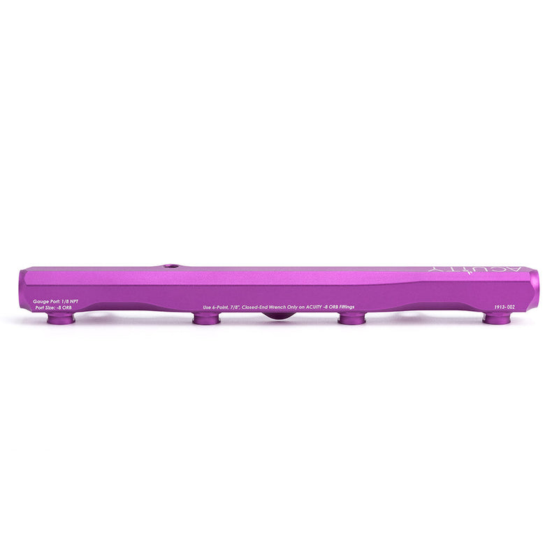 K-Series Fuel Rail in Satin Purple Finish