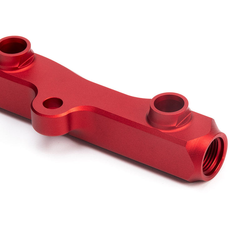 K-Series Fuel Rail in Satin Red Finish