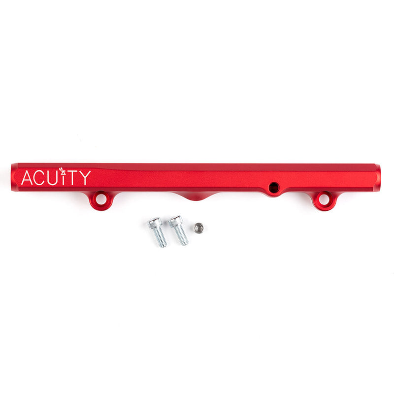 K-Series Fuel Rail in Satin Red Finish