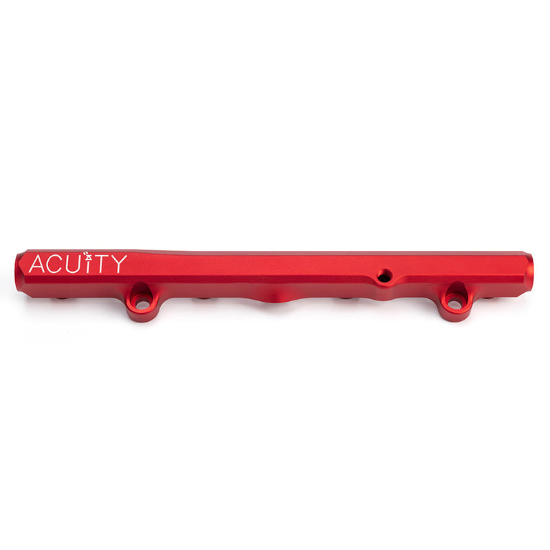 K-Series Fuel Rail in Satin Red Finish