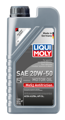 LIQUI MOLY MoS2 Antifriction Motoroil 20W-50 Motor Oil 1L