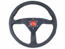 Momo Monte Carlo Steering Wheel - 320mm (Black Alcantara Suede w/Black Stitch)