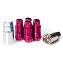 MUTEKI SR48 Open End Lug Nut Lock Set - 12x1.25 | Pink