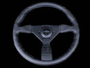 Personal Neo Grinta Steering Wheel - 350mm | Black / Black Perf Leather / Black Stitch