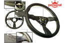 Personal Grinta Steering Wheel - 350mm | Black Leather / Yellow Stitch