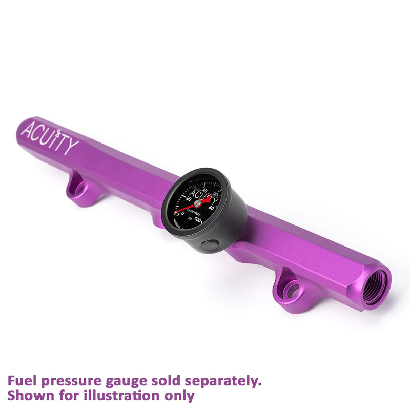 K-Series Fuel Rail in Satin Purple Finish