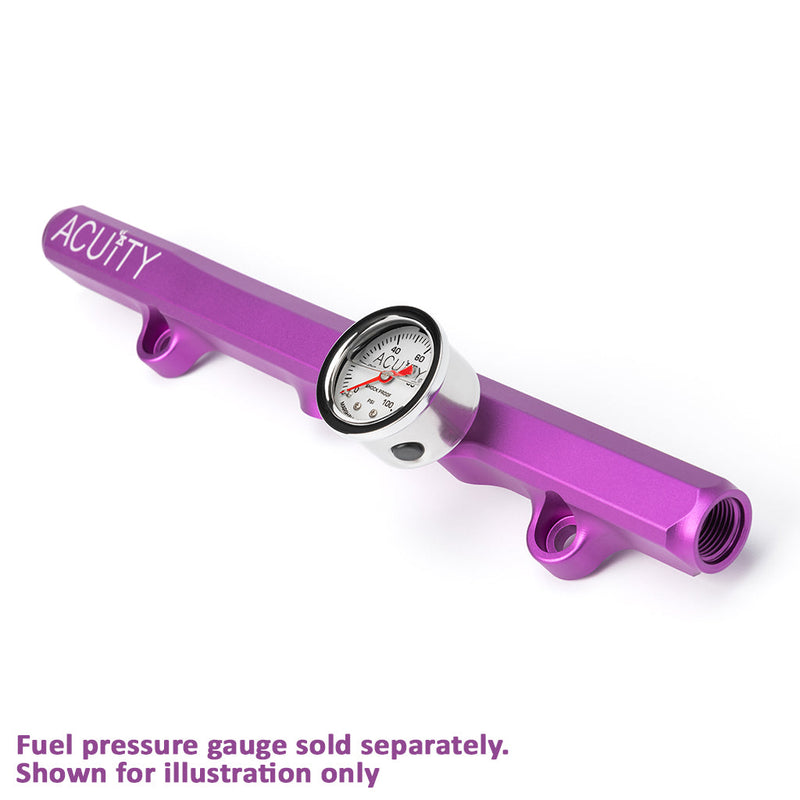 K-Series Fuel Rail in Satin Purple Finish