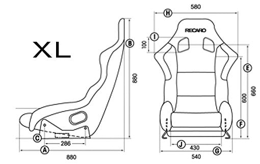 RECARO Profi SPG Bucket Seat - Velour Black