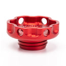 Podium Oil Cap in Satin Red for Hondas/Acuras