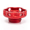 Podium Oil Cap in Satin Red for Hondas/Acuras