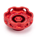 Podium Oil Cap in Satin Red for Hondas/Acuras