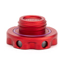 Podium Oil Cap in Satin Red for Hondas/Acuras