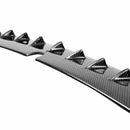 SEIBON Carbon Fiber Roof Fin Spoiler - 2008-2015 Mitsubishi Lancer EVO X (No sound package. No sunroof.) Antenna base 5x6 cm - alternate view 3