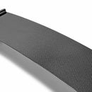 SEIBON STI-Style Carbon Fiber Rear Spoiler - 2008-2014 Subaru WRX/STI HB (shaved with no 3rd brake light) - alternate view 2