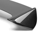 SEIBON STI-Style Carbon Fiber Rear Spoiler - 2008-2014 Subaru WRX/STI HB (shaved with no 3rd brake light) - alternate view 3