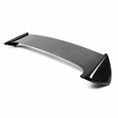 SEIBON STI-Style Carbon Fiber Rear Spoiler - 2008-2014 Subaru WRX/STI HB, with cut-out for factory brake light.