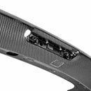 SEIBON STI-Style Carbon Fiber Rear Spoiler - 2008-2014 Subaru WRX/STI HB, with cut-out for factory brake light. - alternate view 3
