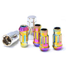 MUTEKI SR48 Open End Lug Nut Lock Set - 12x1.50 | Neon