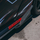 SEIBON Carbon Fiber Rear Side Skirt Extensions - 2023-2025 Toyota GR Corolla - alternate view 3