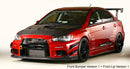 Varis Front Bumper Version 1 + Front Lip - Mitsubishi Evo X 08-15