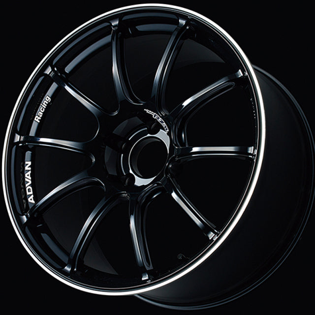Advan RZII Wheel (STD Face) - 18x7.0 / Offset +42 / 4x100 (Racing Gloss Black & Ring)