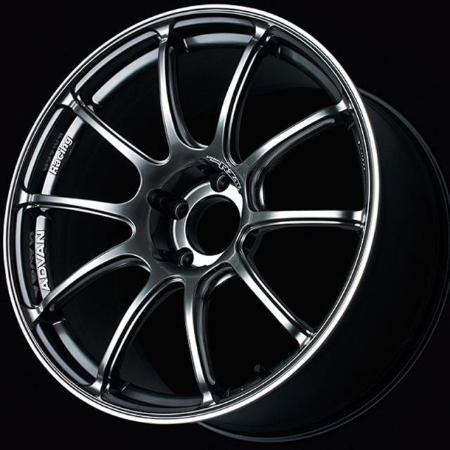 Advan RZII Wheel (STD Face) - 18x7.0 / Offset +42 / 4x100 (Racing Hyper Black & Ring)
