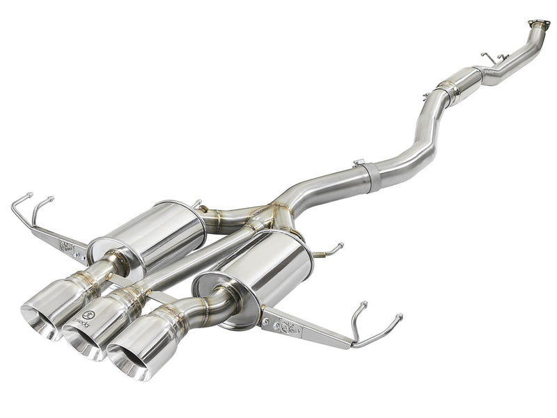 aFe Power Takeda Stainless Steel Cat-Back Exhaust (Polished Tips) - 2017+ Honda Civic Type R (FK8)