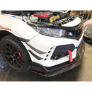 APR Performance Carbon Fiber Front Bumper Canards - 2017+ Honda Civic Type R (FK8/FL5)
