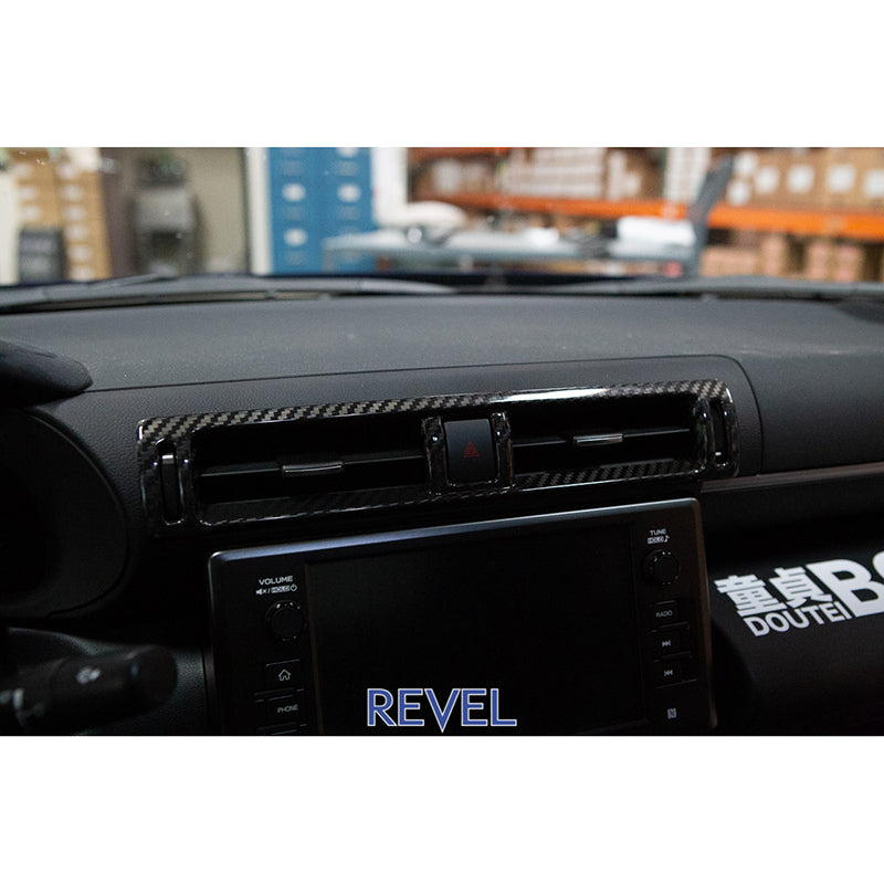 REVEL GT Dry Carbon Center A/C Panel Cover - 2022+ Subaru BRZ/Toyota GR86