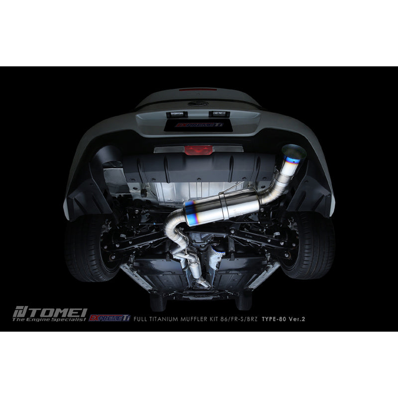 TOMEI Expreme-Ti Type-80 V.2 Full Titanium Muffler Kit - 2013+ Subaru BRZ/Scion FR-S/Toyota GR86/GT86